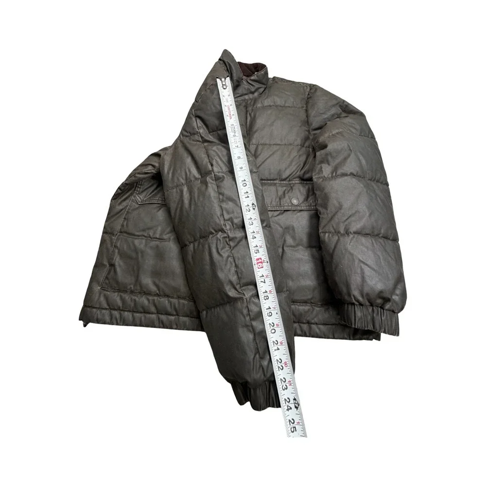 Levi's Puffer Jacket Mens M Dark Olive Prototype Factory Sample LMU26-092 Plaid